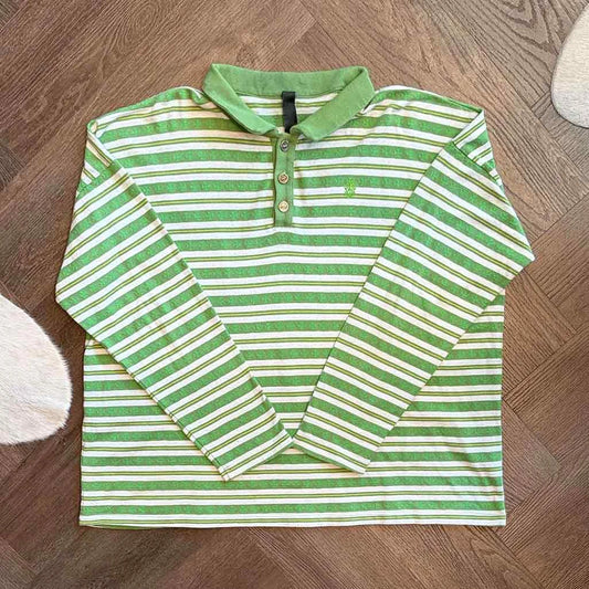 Chrome Hearts Button Up Green Monogram Jumper