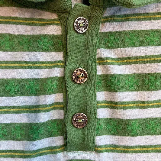 Chrome Hearts Button Up Green Monogram Jumper
