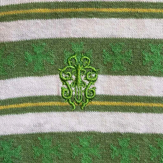 Chrome Hearts Button Up Green Monogram Jumper