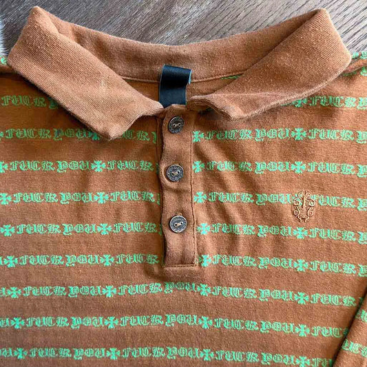 Chrome Hearts Button Up Orange Monogram
