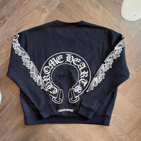 Chrome Hearts Floral Horseshoe Sweatshirt
