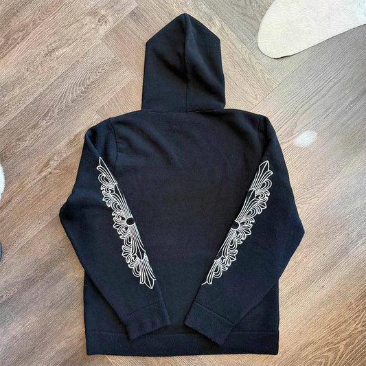 Chrome Hearts Cashmere Floral Pullover Hoodie