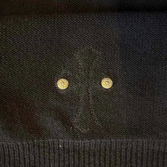 Chrome Hearts Cashmere Pullover Patch Hoodie
