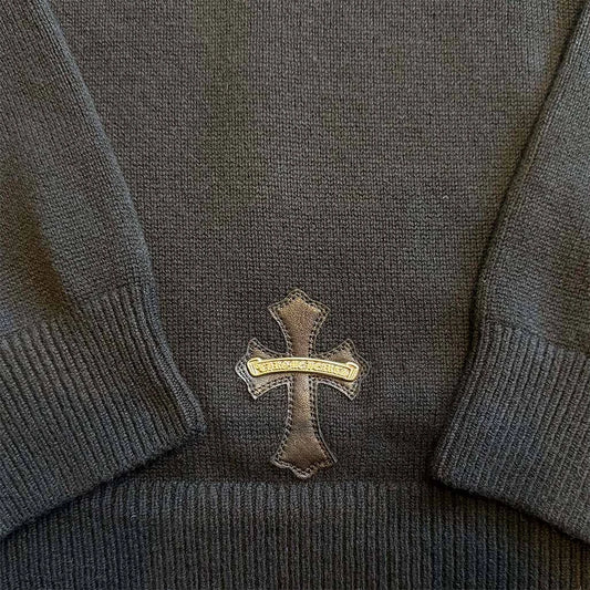 Chrome Hearts Cashmere Pullover Patch Hoodie