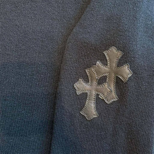 Chrome Hearts Cashmere Pullover Patch Hoodie