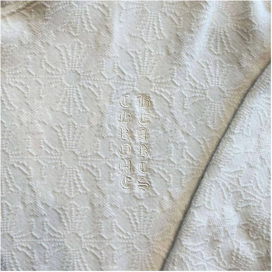 Chrome Hearts Cotton Monogram White Pullover Hoodie