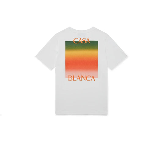 Casablanca Gradient Casa Logo T-Shirt – White