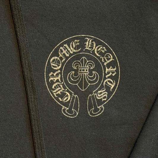 Chrome Hearts Cannes Exclusive Black Fleur Horseshoe Hoodie