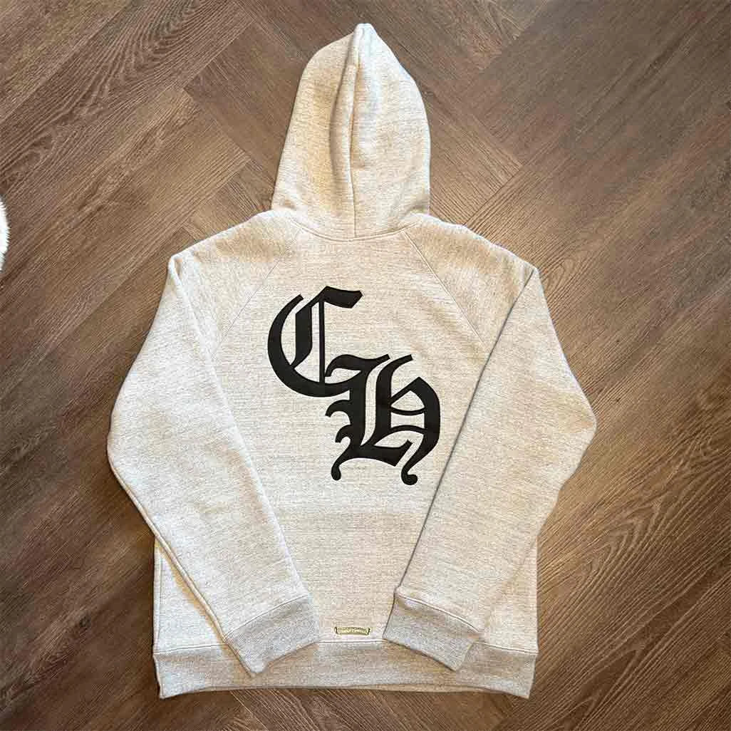 Chrome Hearts Triple Cross CH Pullover Hoodie Grey Black