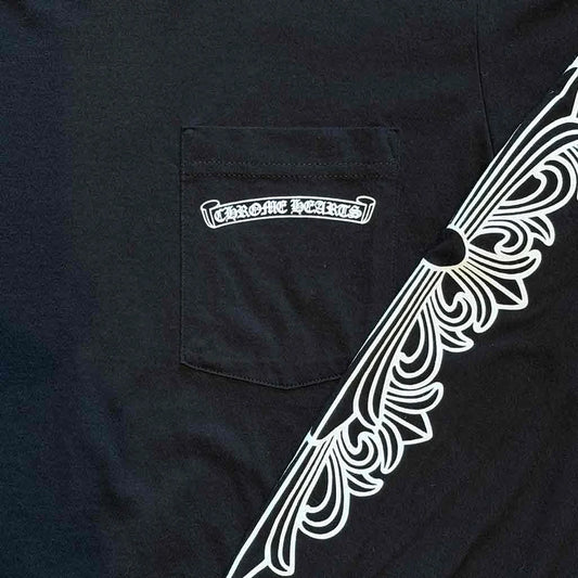 Chrome Hearts Floral Aspen Long Sleeve T-Shirt Black