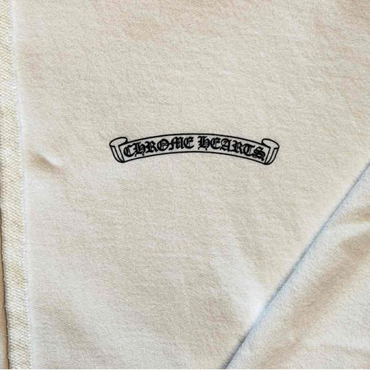 Chrome Hearts St Barths Exclusive Anchor Pullover Hoodie White Blue