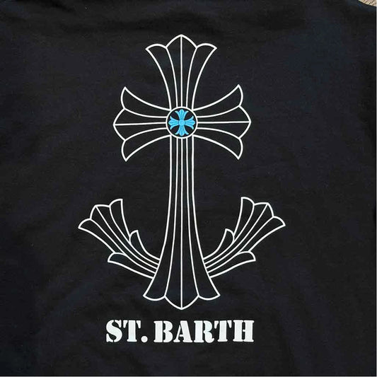 Chrome Hearts St Barths Exclusive Anchor Pullover Hoodie Black Blue