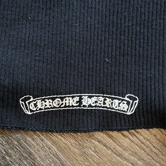 Chrome Hearts Rolling Stones Rib Tank Top Black Blue