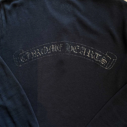 Chrome Hearts Waffle Scroll Black Long Sleeve Top