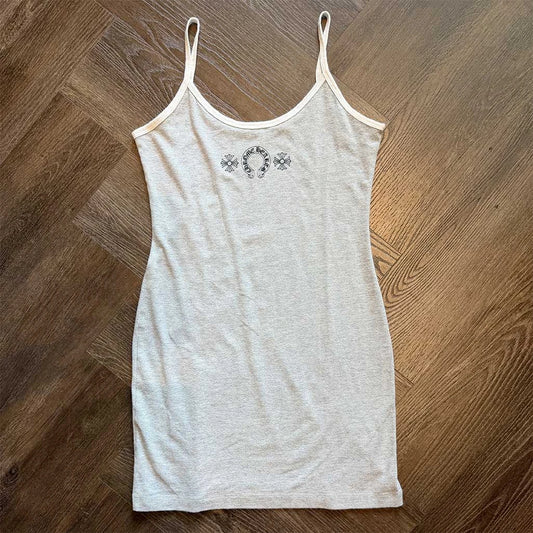 Chrome Hearts Grey White Horseshoe dress