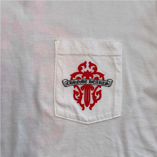 Chrome Hearts Red Dagger Long Sleeve T-Shirt