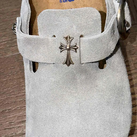 Chrome Hearts Birkenstocks Blue with Dagger