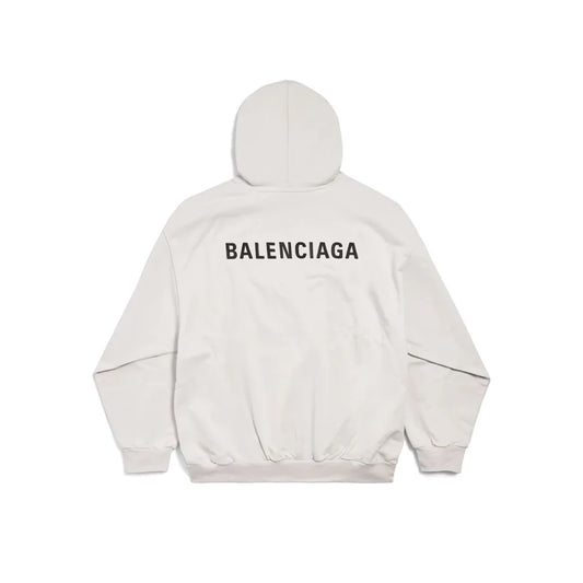 Balenciaga 'New Balenciaga' Back Medium Fit Hoodie Off-White