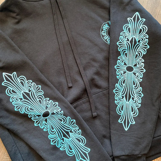Chrome Hearts Glitter Print Friends and Family Hoodie