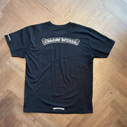 Chrome Hearts Scroll Logo T-Shirt 'Black'