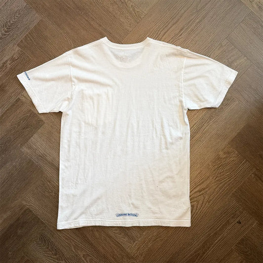 Chrome Hearts Blue Neck Logo T-Shirt