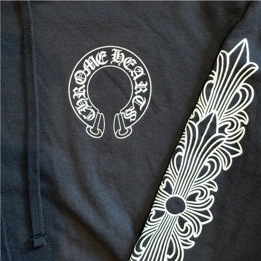 Chrome Hearts Horseshoe Hoodie 'Black'