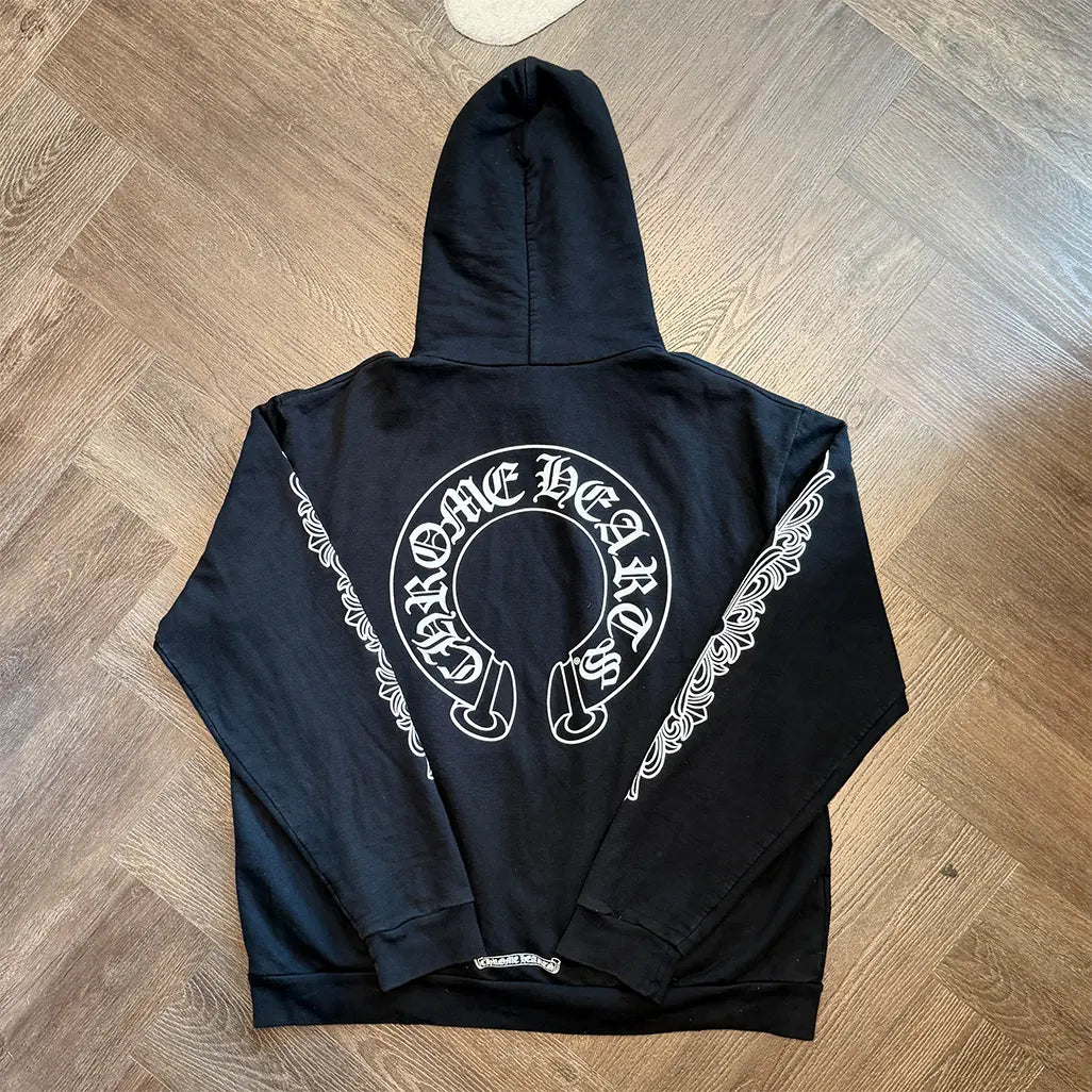 Chrome Hearts Horseshoe Hoodie 'Black'