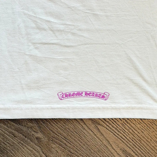 Chrome Hearts Neck Logo T-Shirt purple