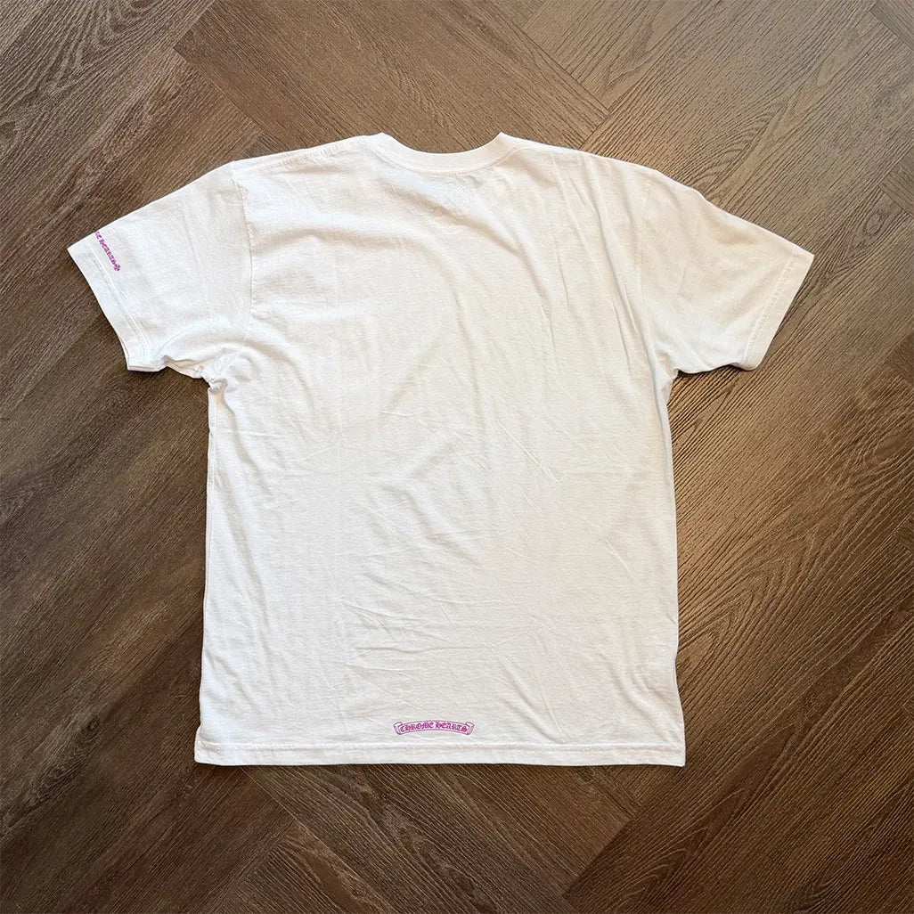 Chrome Hearts Neck Logo T-Shirt purple