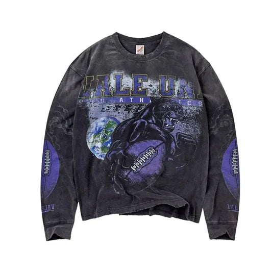 Vale Forever Kountry L/S - Washed Charcoal/Purple