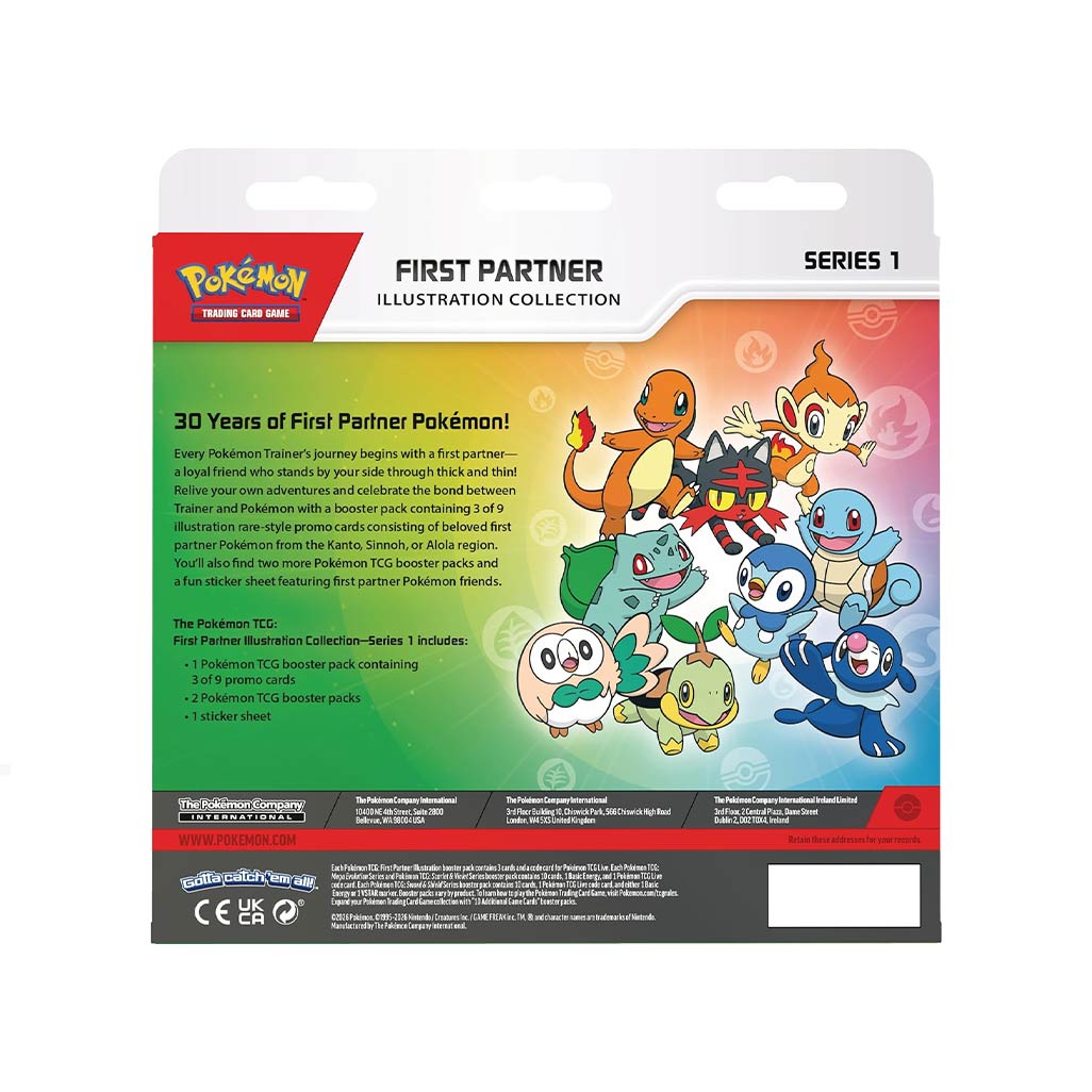 2026 Pokémon First Partner Illustration Collection Series 1 Box