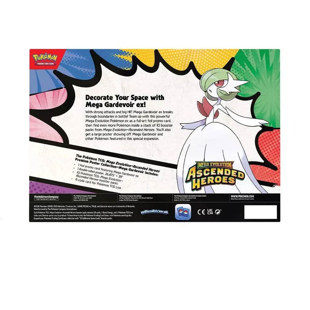 2026 Pokémon Mega Evolution Ascended Heroes Mega Gardevoir Premium Poster Collection