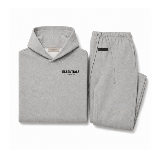 Fear of God Essentials Dark Oatmeal Hoodie & Sweatpant Set