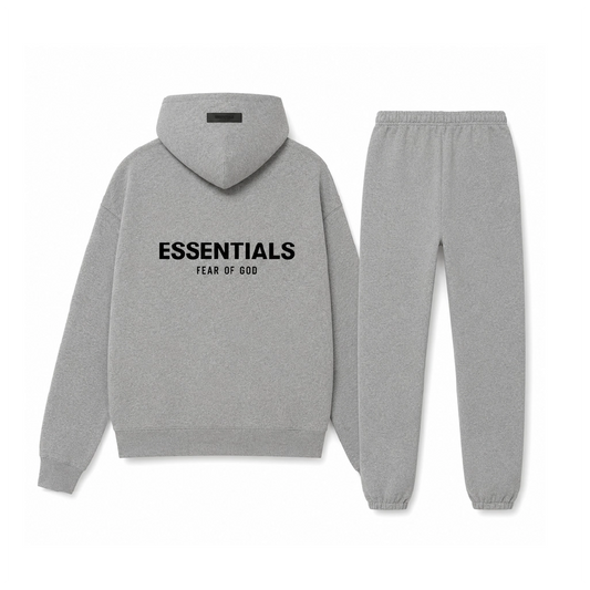 Fear of God Essentials Dark Oatmeal Hoodie & Sweatpant Set