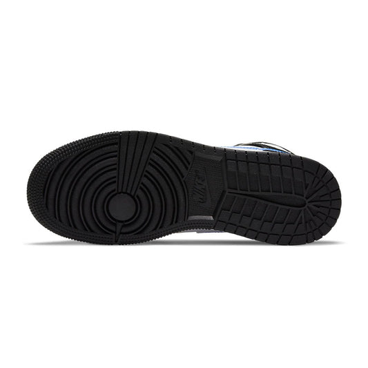 Air Jordan 1 Mid White Black Racer Blue GS