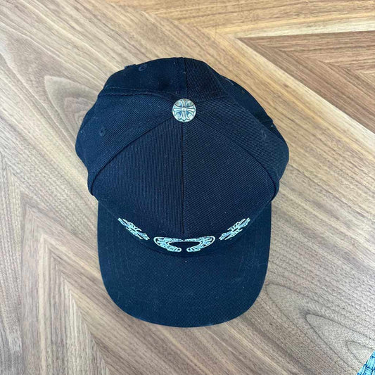 Chrome Hearts Horse Shoe Black Cap