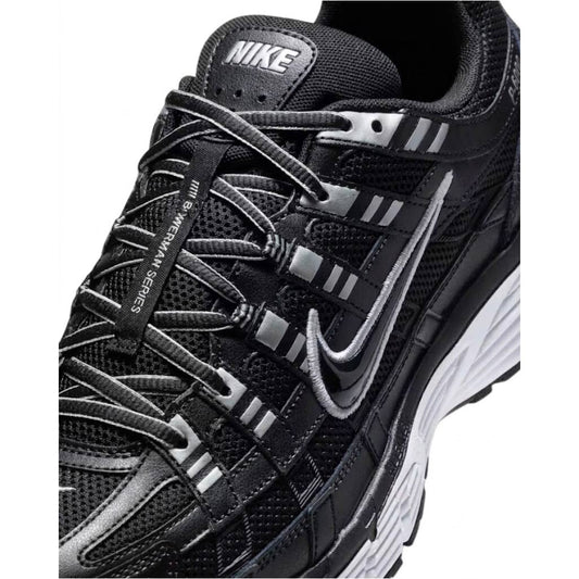 Nike P-6000 Black White Metallic Silver