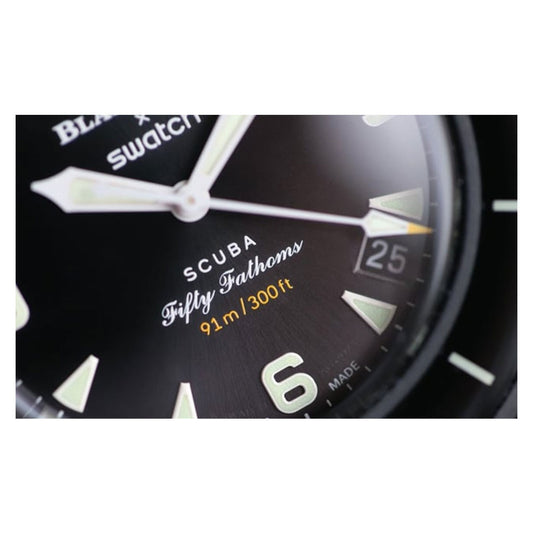 Blancpain x Swatch Scuba Fifty Fathoms Ocean of Storms SO35B400