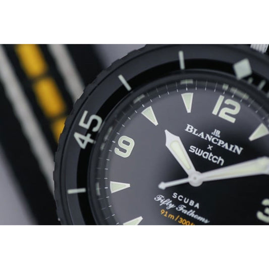 Blancpain x Swatch Scuba Fifty Fathoms Ocean of Storms SO35B400