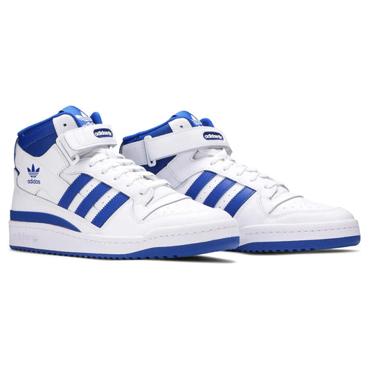 adidas Forum Mid White Royal Blue - 4
