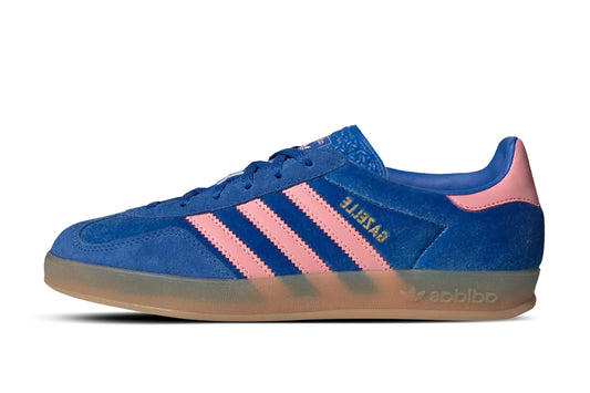 adidas Gazelle Indoor Blue Semi Pink Velvet Women - 1