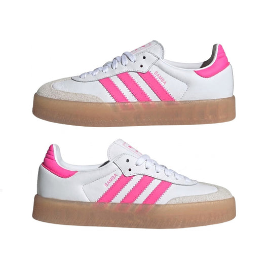 adidas Sambae White Off White Lucid Pink W