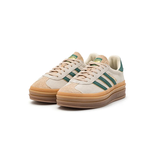 adidas Gazelle Bold Magic Beige Collegiate Green W