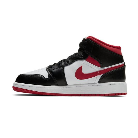 Air Jordan 1 Mid Gym Red Black White GS