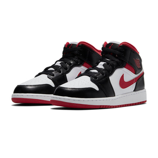 Air Jordan 1 Mid Gym Red Black White GS
