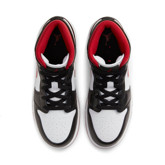 Air Jordan 1 Mid Gym Red Black White GS