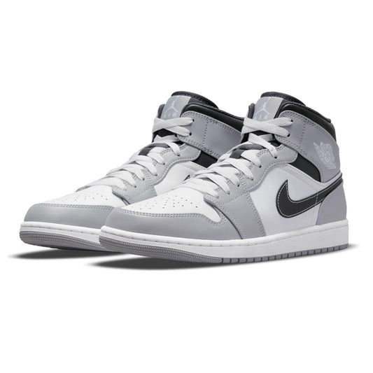Air Jordan 1 Mid Light Smoke Grey Anthracite GS