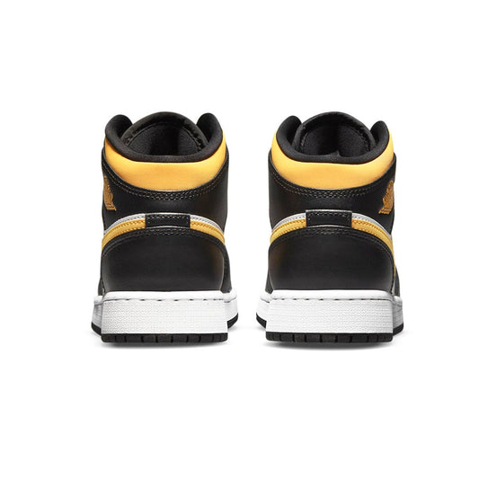 Air Jordan 1 Mid White Pollen Black GS