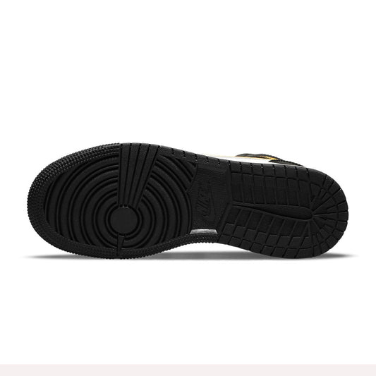 Air Jordan 1 Mid White Pollen Black GS