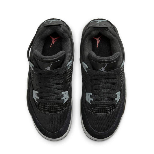 Air Jordan 4 Retro Black Canvas GS